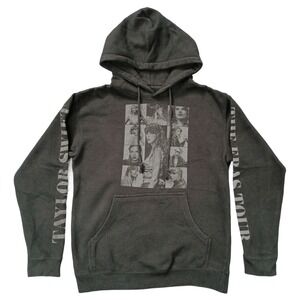 Taylor Swift Women's Small The Eras Tour Concert Merch Hoodie Black Sweatshirt